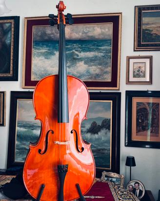 Violoncello da studio  compreso di custodia.
