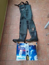 stivali da pesca in gomma e neoprene