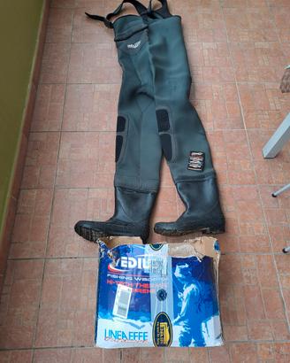 stivali da pesca in gomma e neoprene