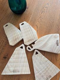 Set tagieri in legno