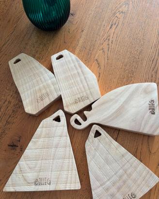 Set tagieri in legno