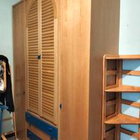 Armadio + letto in legno