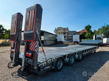 NUOVO Semirimorchio Carrellone 3 Assi Ribassato