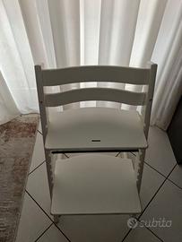 Stokke Tripp Trapp Seggiolone Legno Bianco