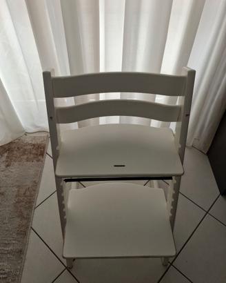 Stokke Tripp Trapp Seggiolone Legno Bianco