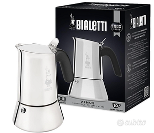 Bialetti Caffettiera New Venus 10 Tazze, Manico An