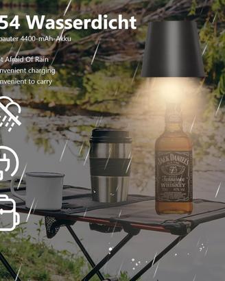 Lampada a Bottiglia Wireless Dimmerabile Touch