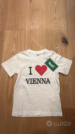 T-shirt bambino higgins nuova bianca 110/116