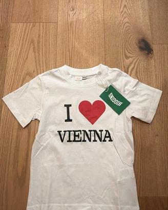T-shirt bambino higgins nuova bianca 110/116