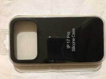 Cover nera in silicone per iPhone 17 Pro