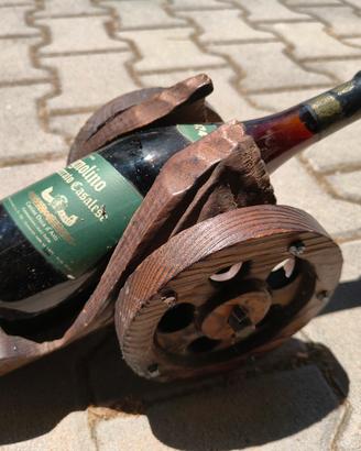 Porta bottiglie in legno 