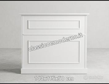 Bancone reception doppia boiserie con spedizione