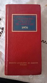 calendario atlante de Agostini 1976