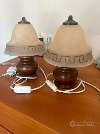 Coppia abat-jour/lampade da comodino