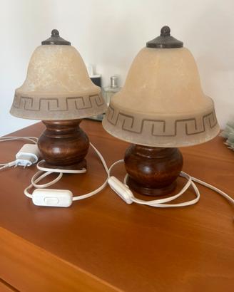 Coppia abat-jour/lampade da comodino