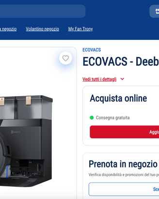 Ecovacs X8 Pro Omni, robot aspirapolvere e lava