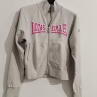 Felpa con zip Lonsdale originale taglia M