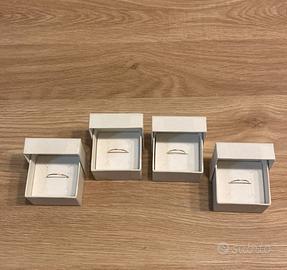 fedine in oro rosa e giallo 9 carati