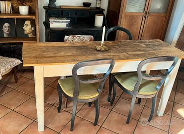 Fratino in legno massiccio stile shabby farmhouse