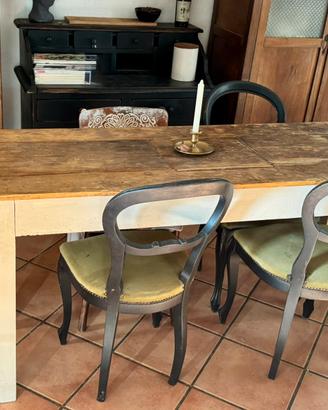 Fratino in legno massiccio stile shabby farmhouse