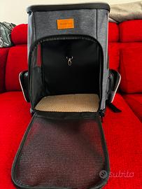 Zaino trasportino per gatti e cani