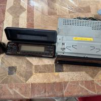 autoradio d'epoca radica di noce Sony con joystick