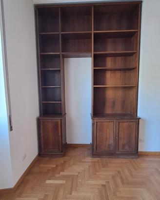 Libreria in noce italiano