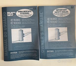 Pompa Filtro Intex  per piscina fuori terra + Tubi