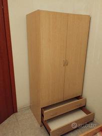 Armadio con letto singolo