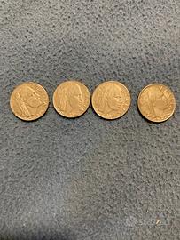 N.4 monete 20 cent 1942