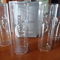 bicchieri vetro soffiato per grappa o vodka  Alexa