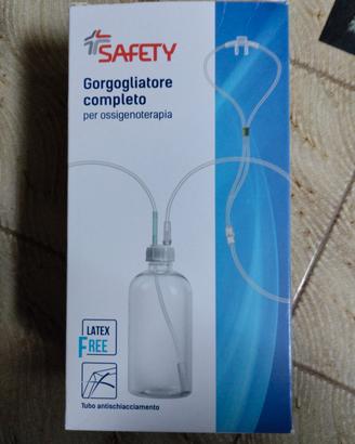 gorgogliatore completo per ossigenoterapia safety
