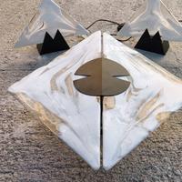 set lampadario + abatjour