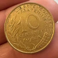 Moneta 10 Centimes 1968 - Francia - Marianne