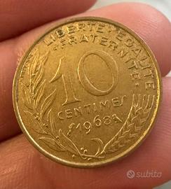 Moneta 10 Centimes 1968 - Francia - Marianne