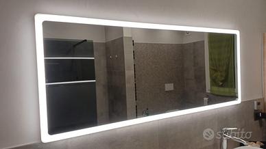 Specchio rettangolare 165x64 cm con illuminazione
