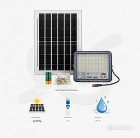 LED con pannello solare
