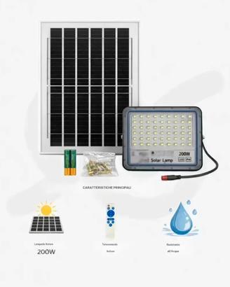LED con pannello solare