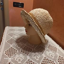 cappello in rafia naturale 