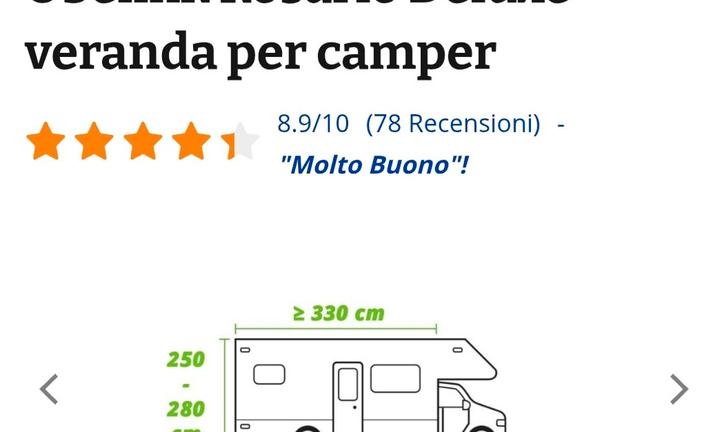 Veranda tenda camper