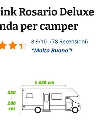 Veranda tenda camper