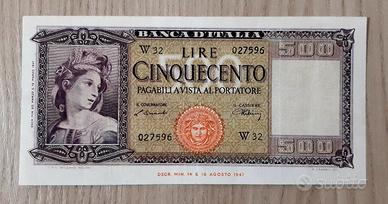 Banconota 500 Lire Italia "Sostitutiva", del 1947