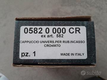 cappuccio universale rubinetto ad incasso cromato
