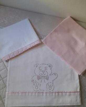 lenzuolini in cotone e zanzariera Chicco 