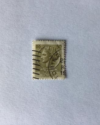 Francobollo siracusana lire 50 raro