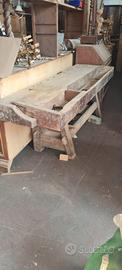  vecchio banco da lavoro in legno 