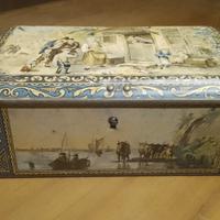 Antica scatola di latta francese 1900