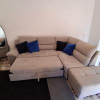 Divano letto angolare con  contenitore
