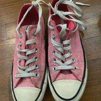 Converse All Star rosa basse con scatola