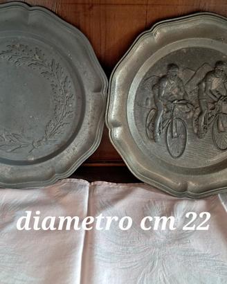 piatti da collezione peltro